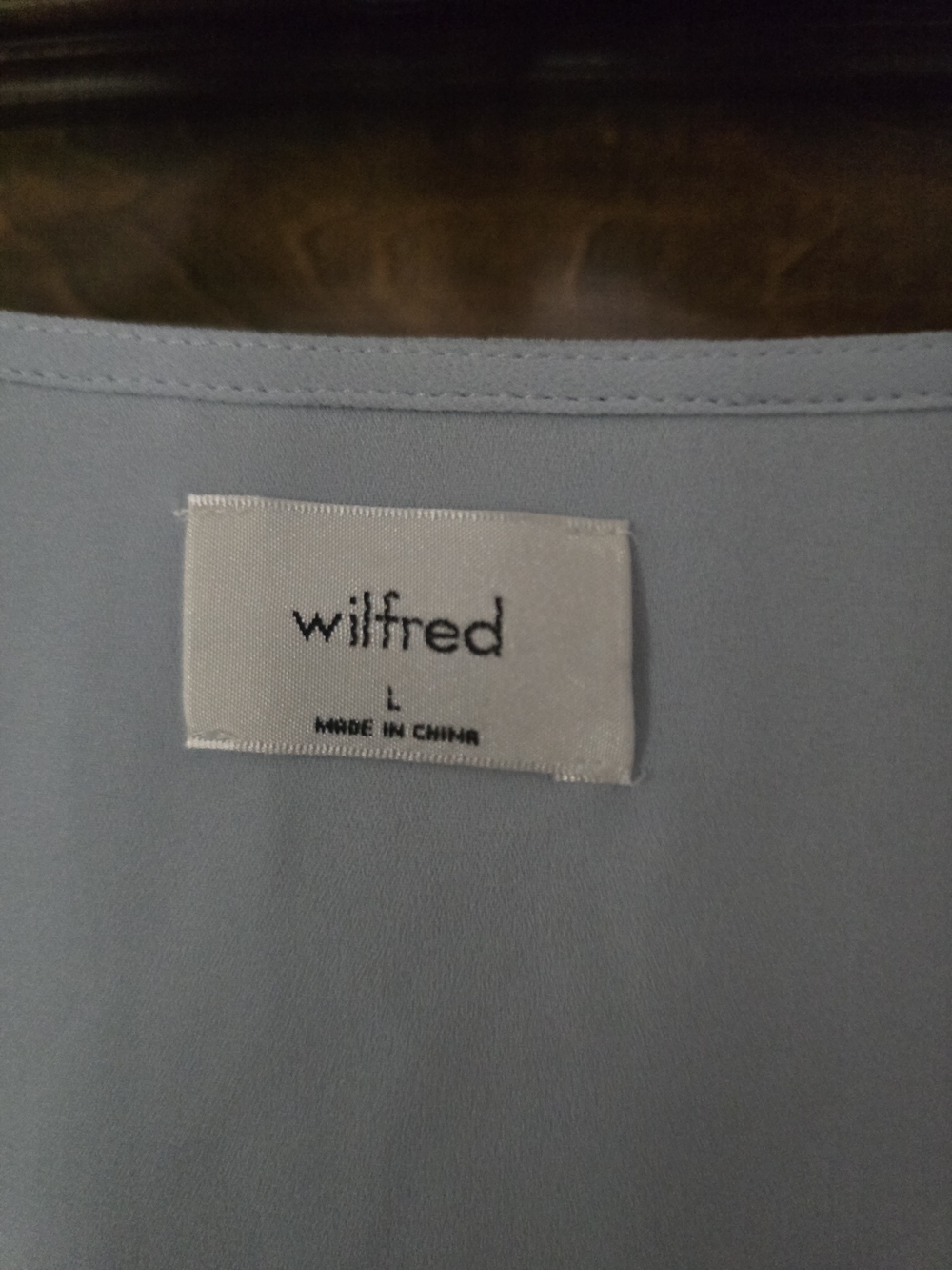 Wilfred Aritizia Light Blue Blouse - Classic Minimalist Large - Picture 4 of 7